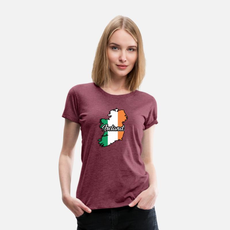 Ireland Flag Map, Patriotic Inscription, Country.