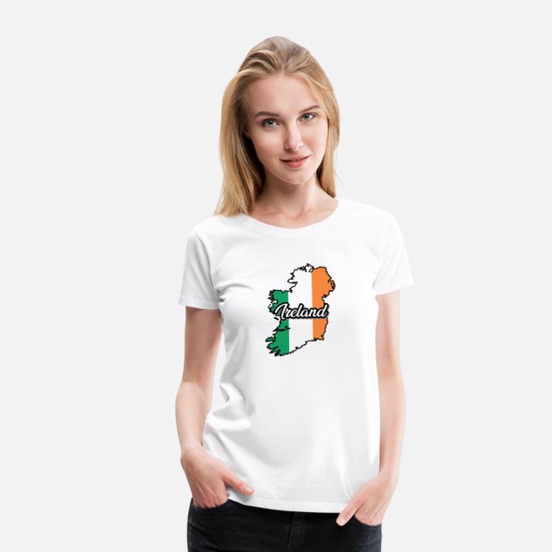 Ireland Flag Map, Patriotic Inscription, Country.