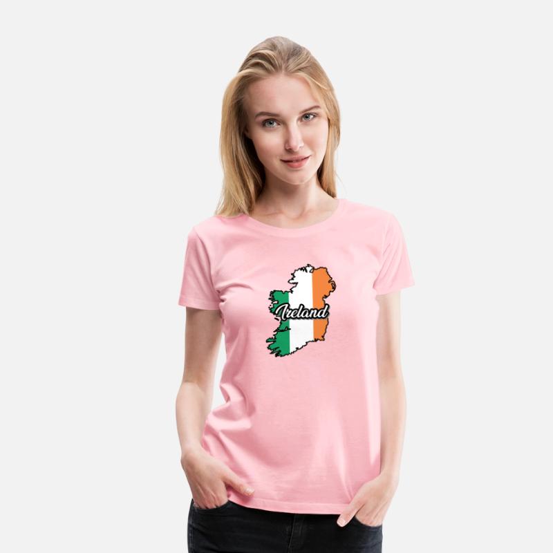 Ireland Flag Map, Patriotic Inscription, Country.