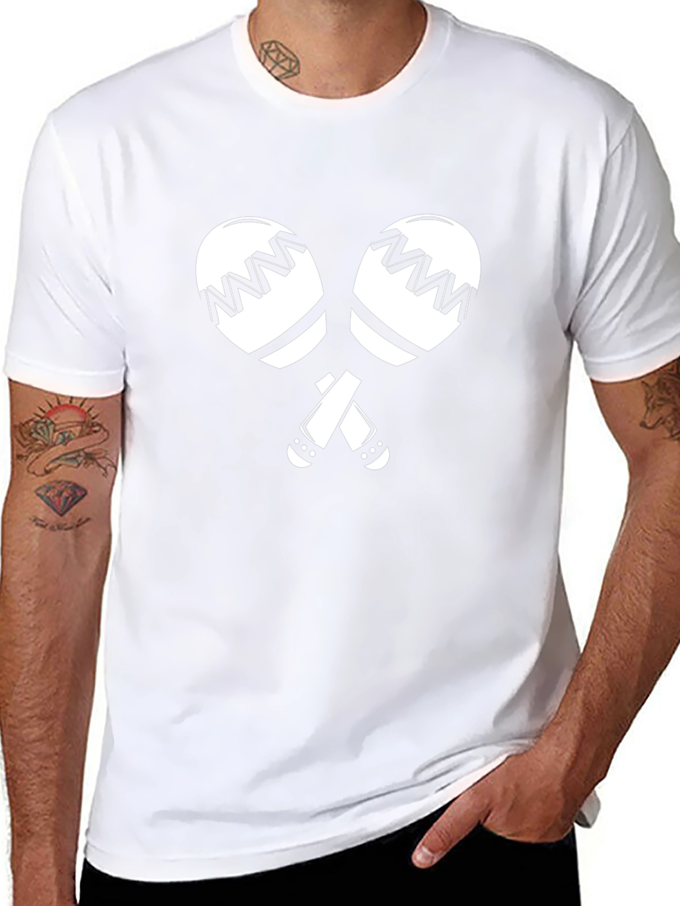 Maracas Graphic Tee - Black Casual T-Shirt
