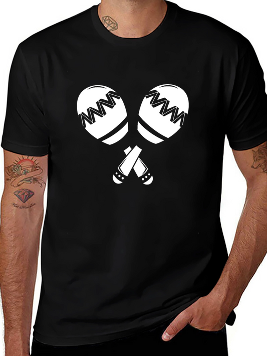 Maracas Graphic Tee - Black Casual T-Shirt