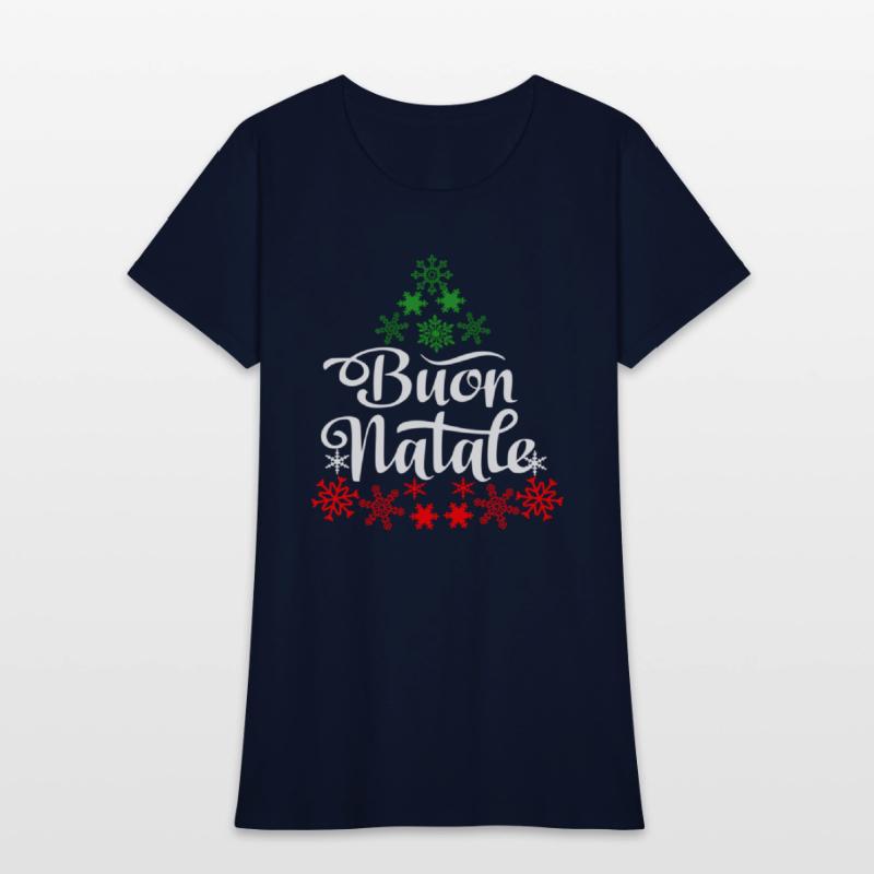 Italian Buon Natale Snowflake Italy Tree