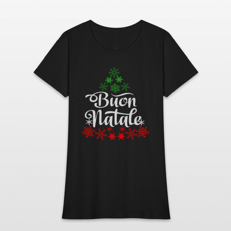 Italian Buon Natale Snowflake Italy Tree
