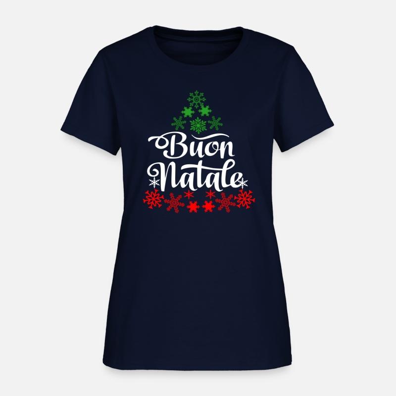 Italian Buon Natale Snowflake Italy Tree