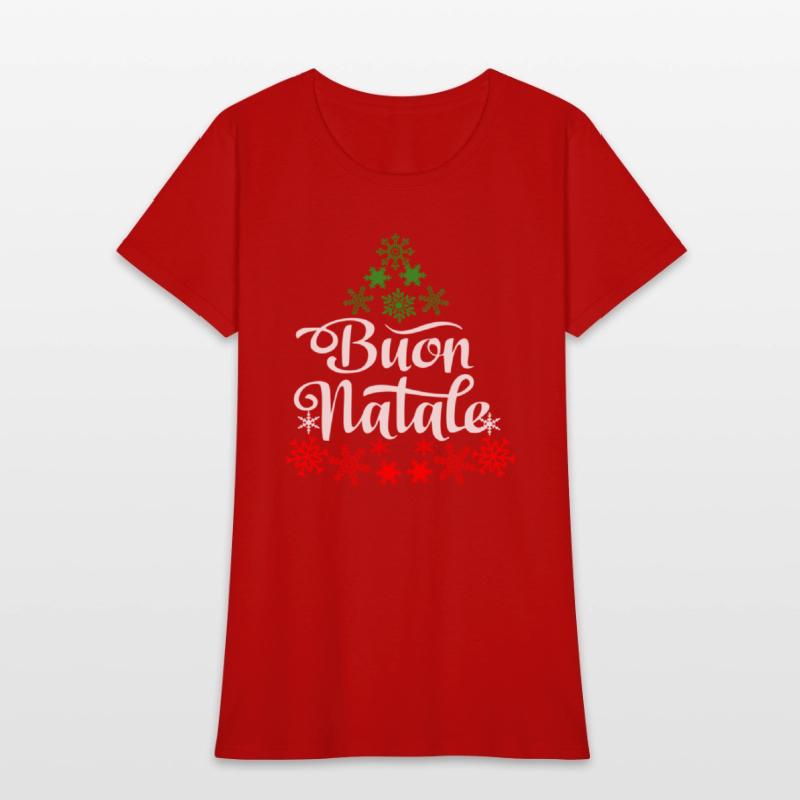 Italian Buon Natale Snowflake Italy Tree