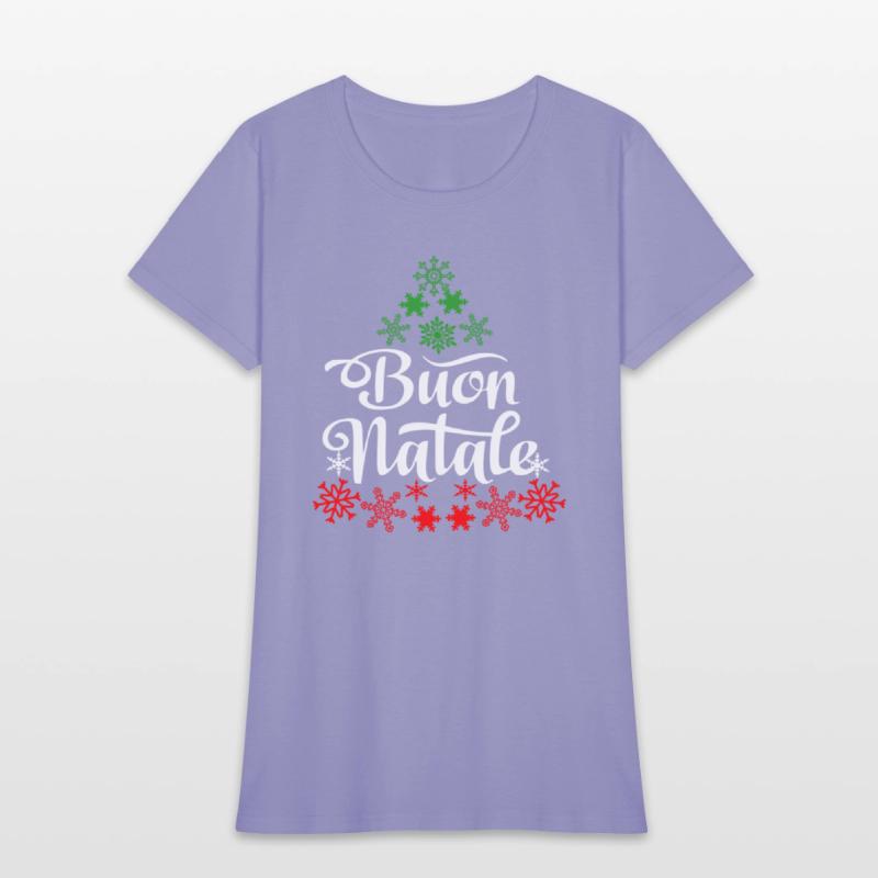 Italian Buon Natale Snowflake Italy Tree