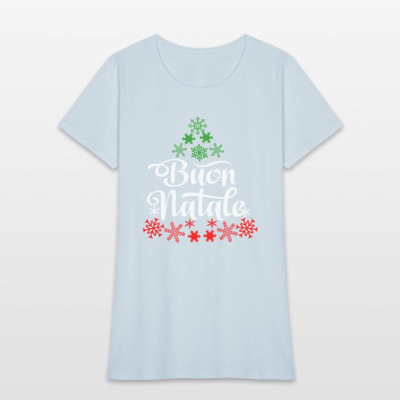 Italian Buon Natale Snowflake Italy Tree