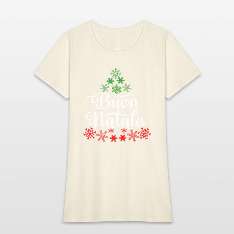 Italian Buon Natale Snowflake Italy Tree