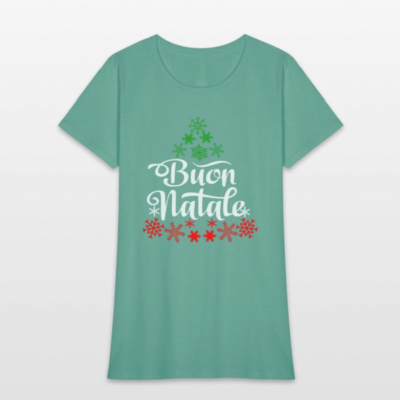 Italian Buon Natale Snowflake Italy Tree