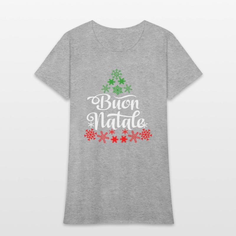 Italian Buon Natale Snowflake Italy Tree