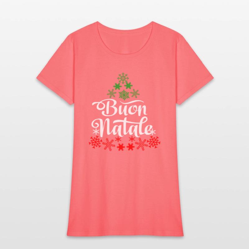 Italian Buon Natale Snowflake Italy Tree