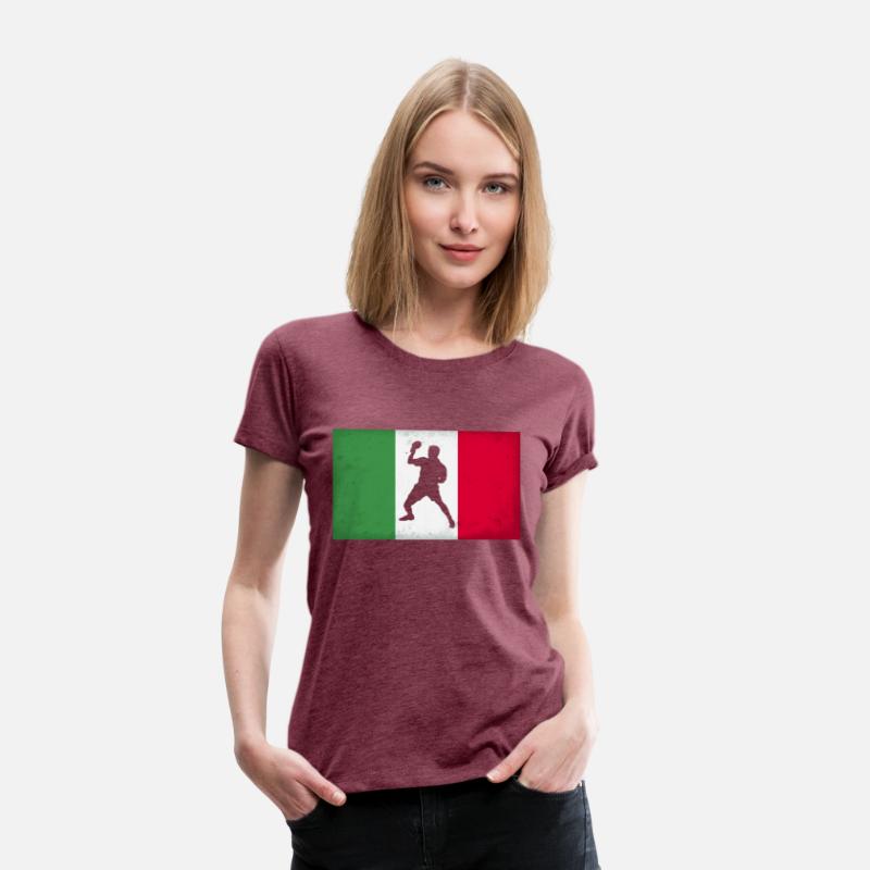 Italy Table Tennis Player Italian Flag