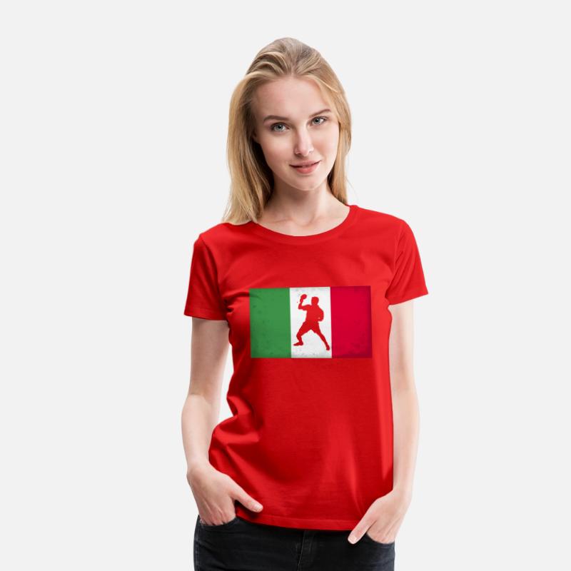Italy Table Tennis Player Italian Flag
