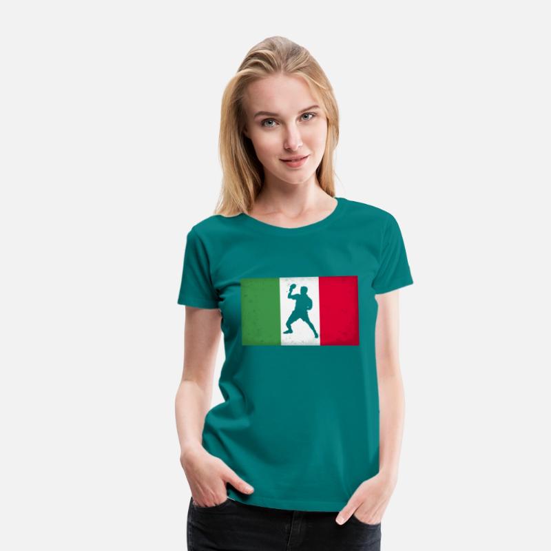 Italy Table Tennis Player Italian Flag