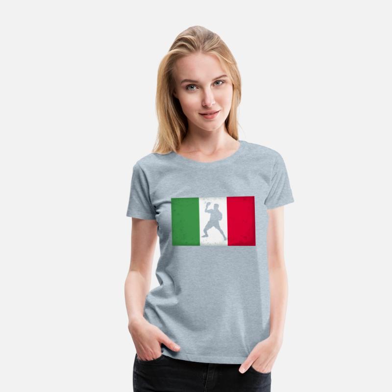 Italy Table Tennis Player Italian Flag