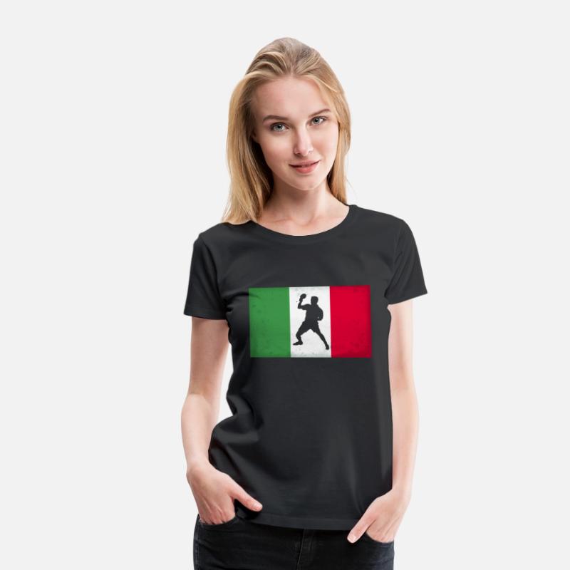 Italy Table Tennis Player Italian Flag