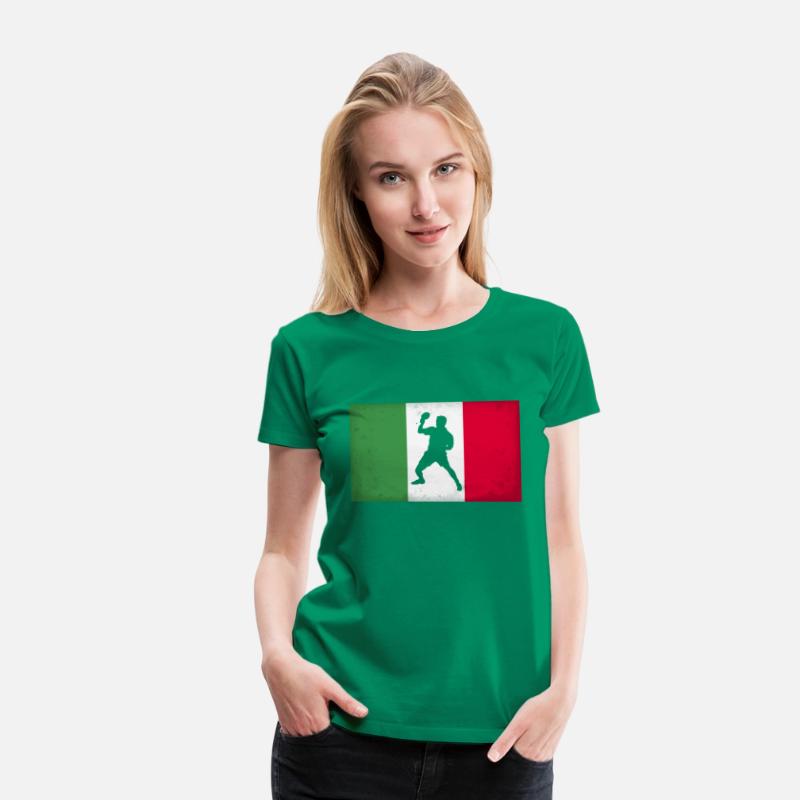 Italy Table Tennis Player Italian Flag