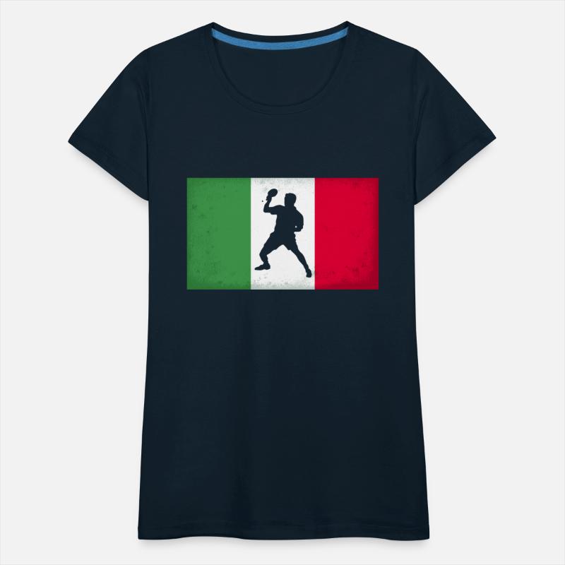 Italy Table Tennis Player Italian Flag