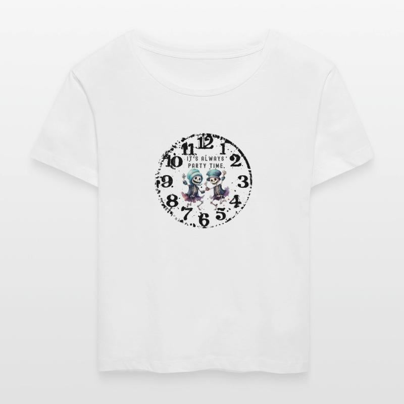 It's Always Party Time Clock Face Grunge Distress