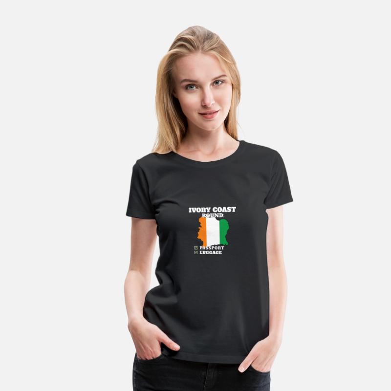 Ivory Coast Bound Country Travel Ivorian Flag