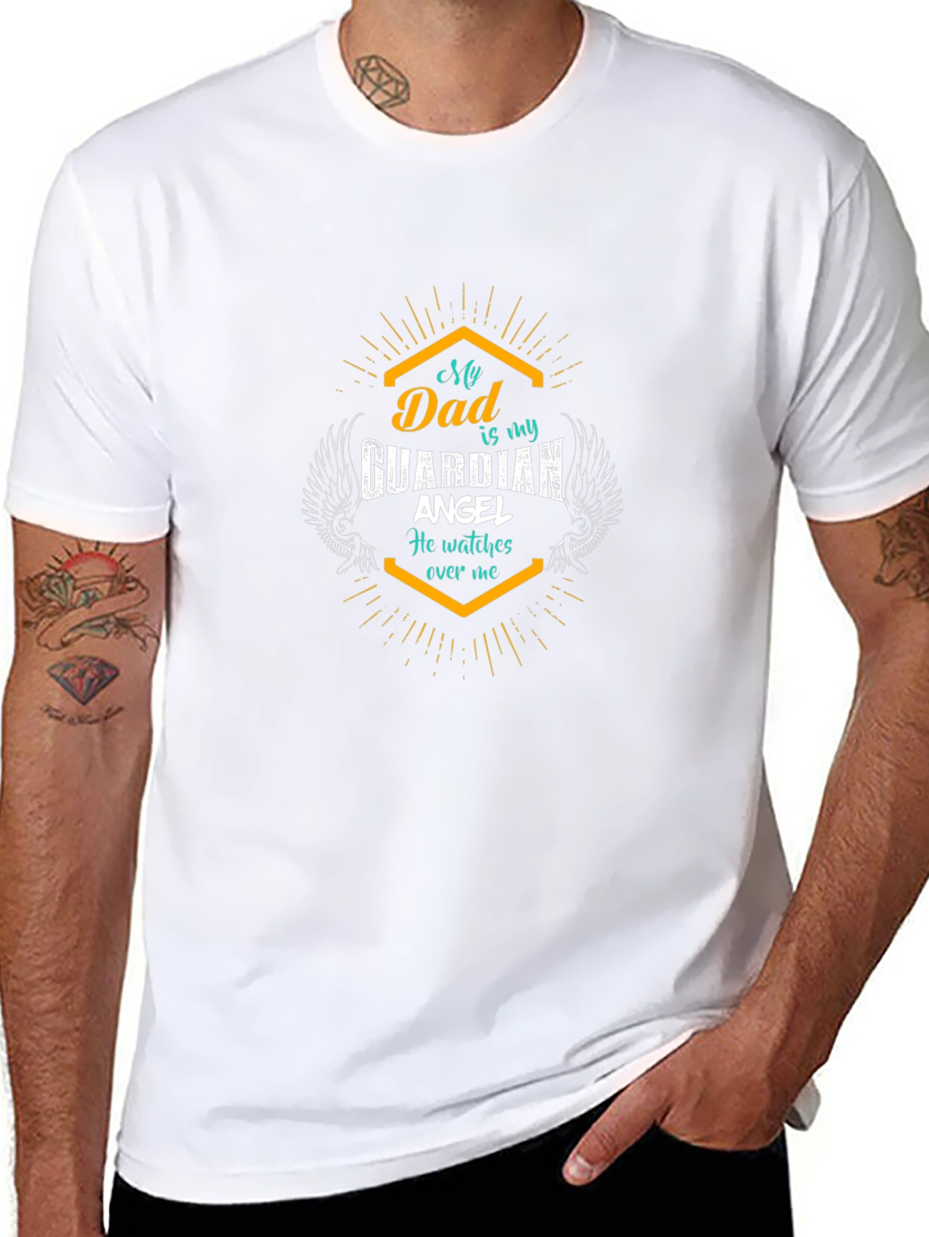 Dad Guardian Angel T-Shirt