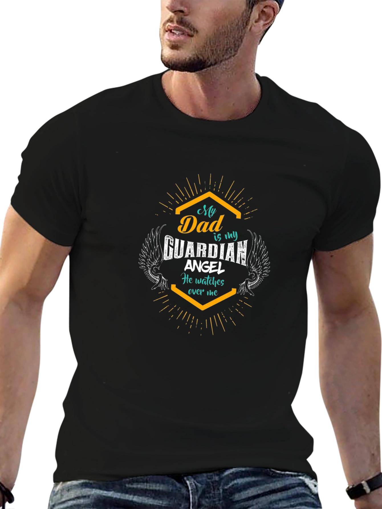 Dad Guardian Angel T-Shirt