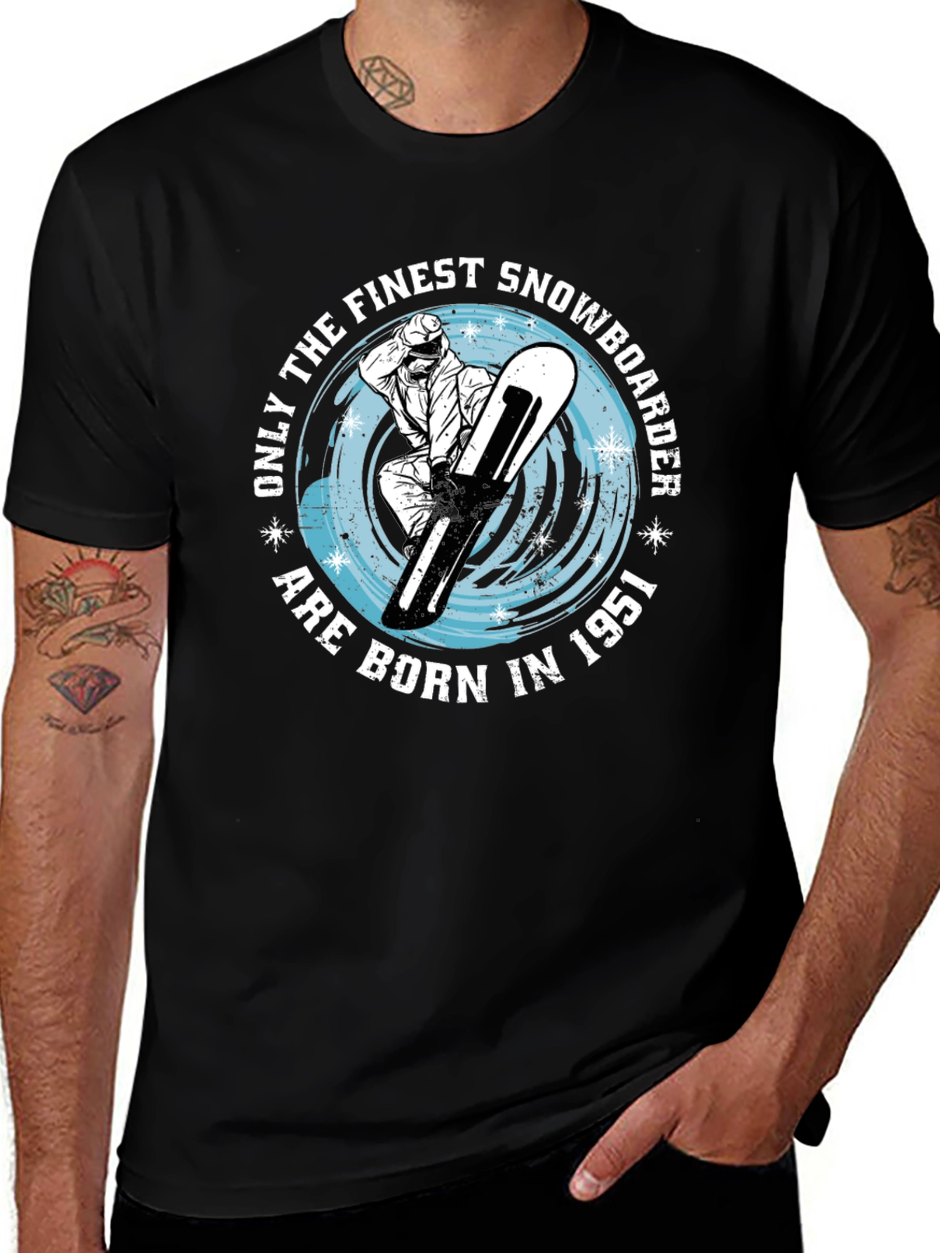 Finest Snowboarder Born in 1951 - Graphic Tee