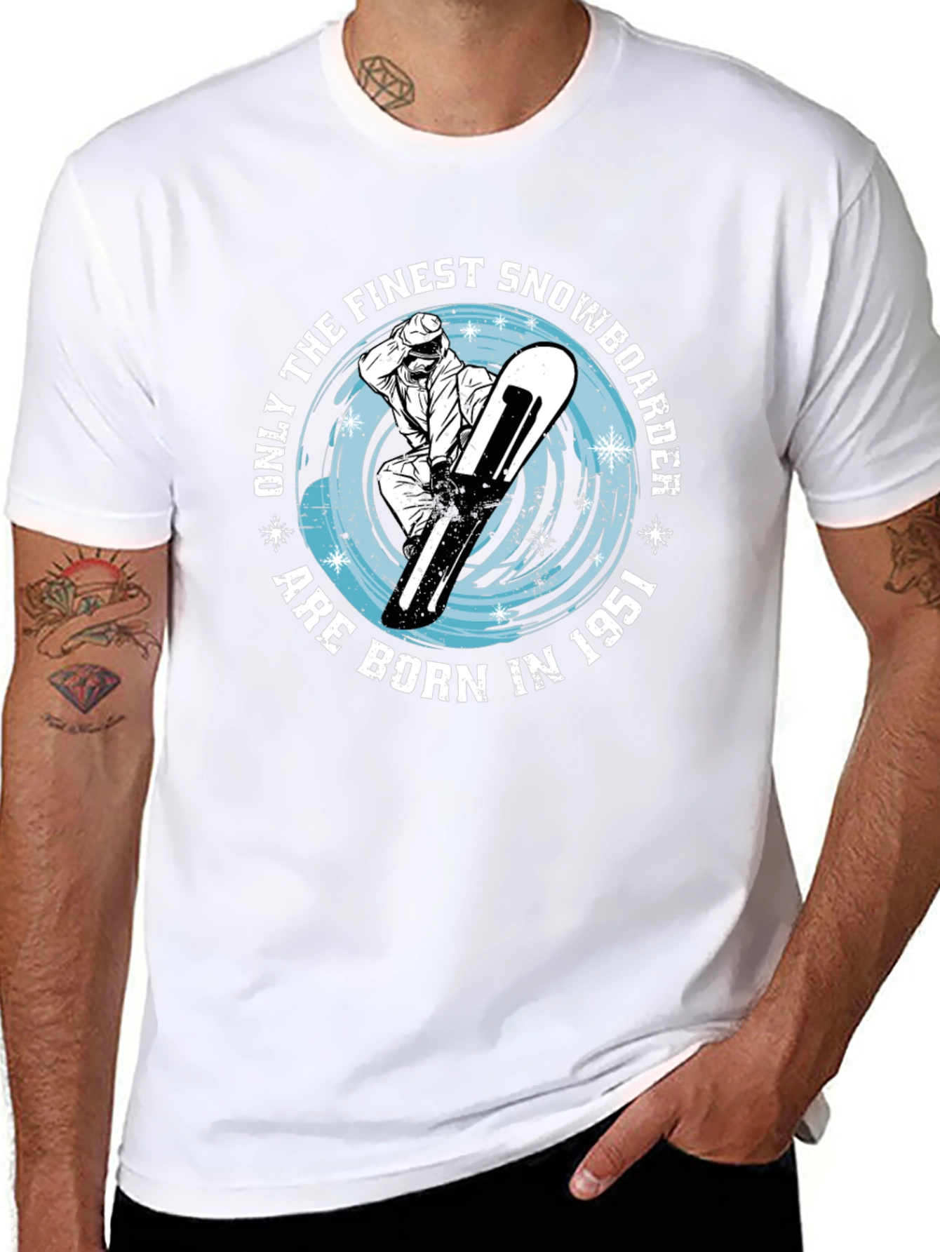Finest Snowboarder Born in 1951 - Graphic Tee