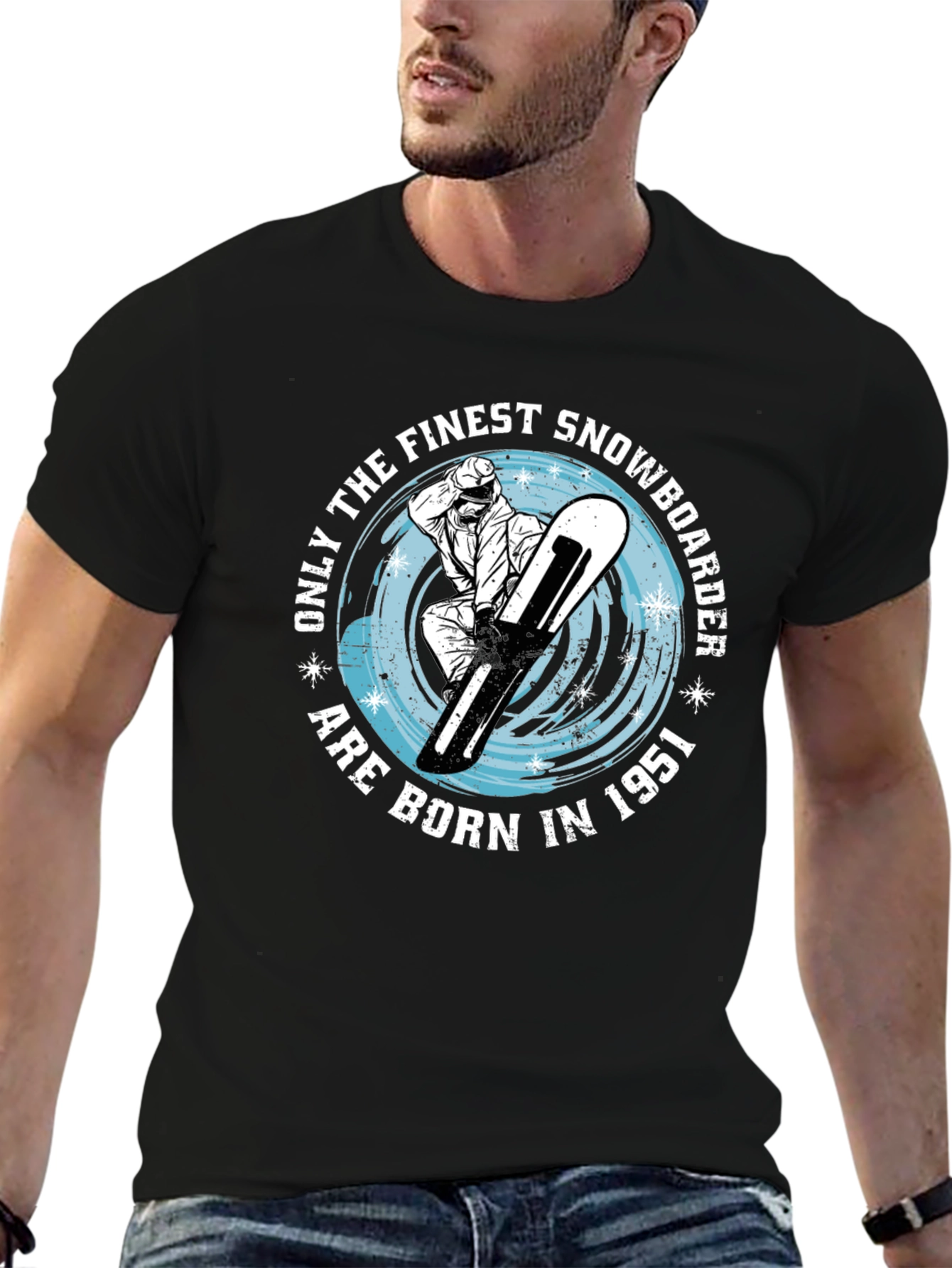 Finest Snowboarder Born in 1951 - Graphic Tee