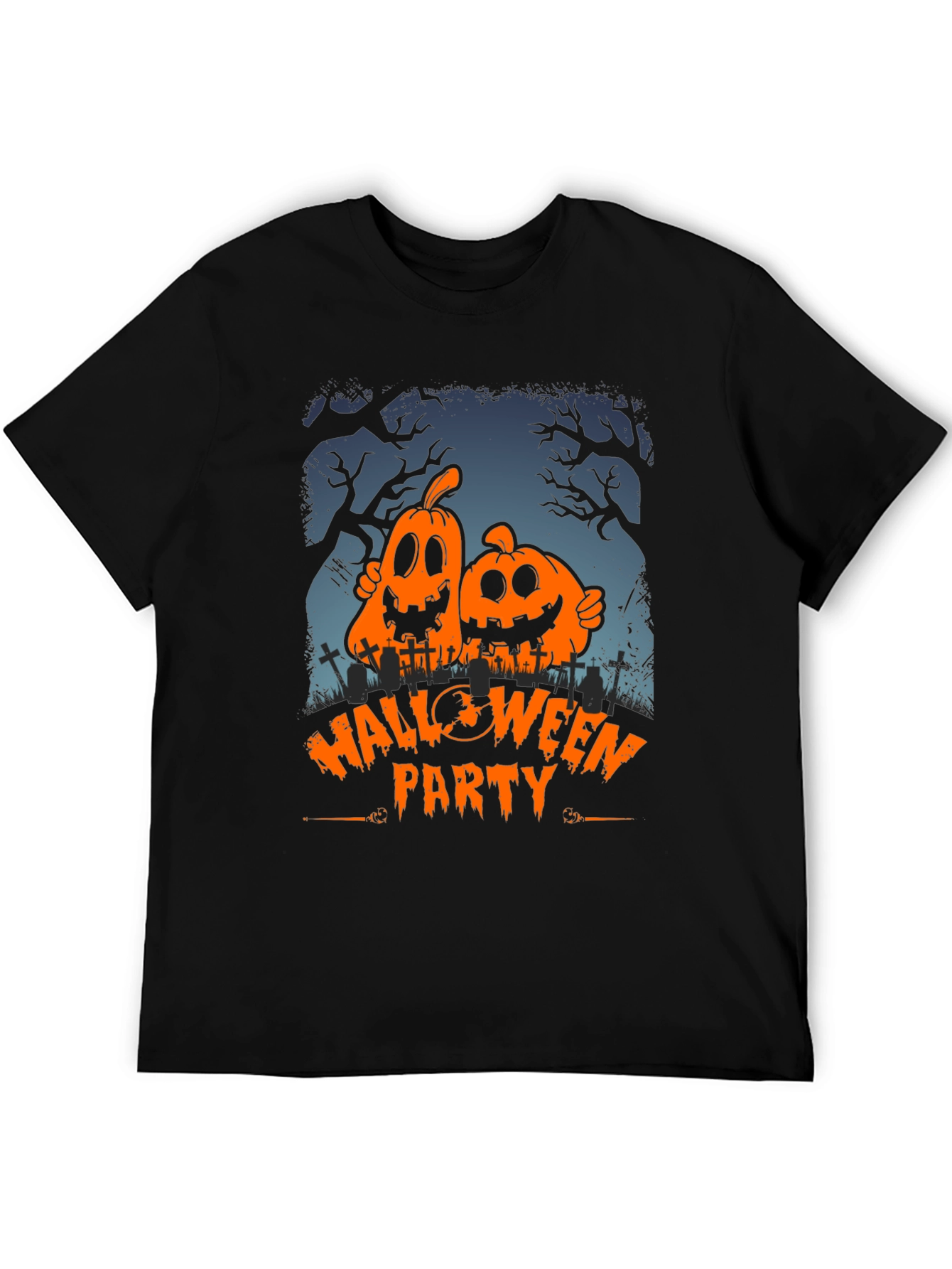 Halloween Party Pumpkin Graphic T-Shirt