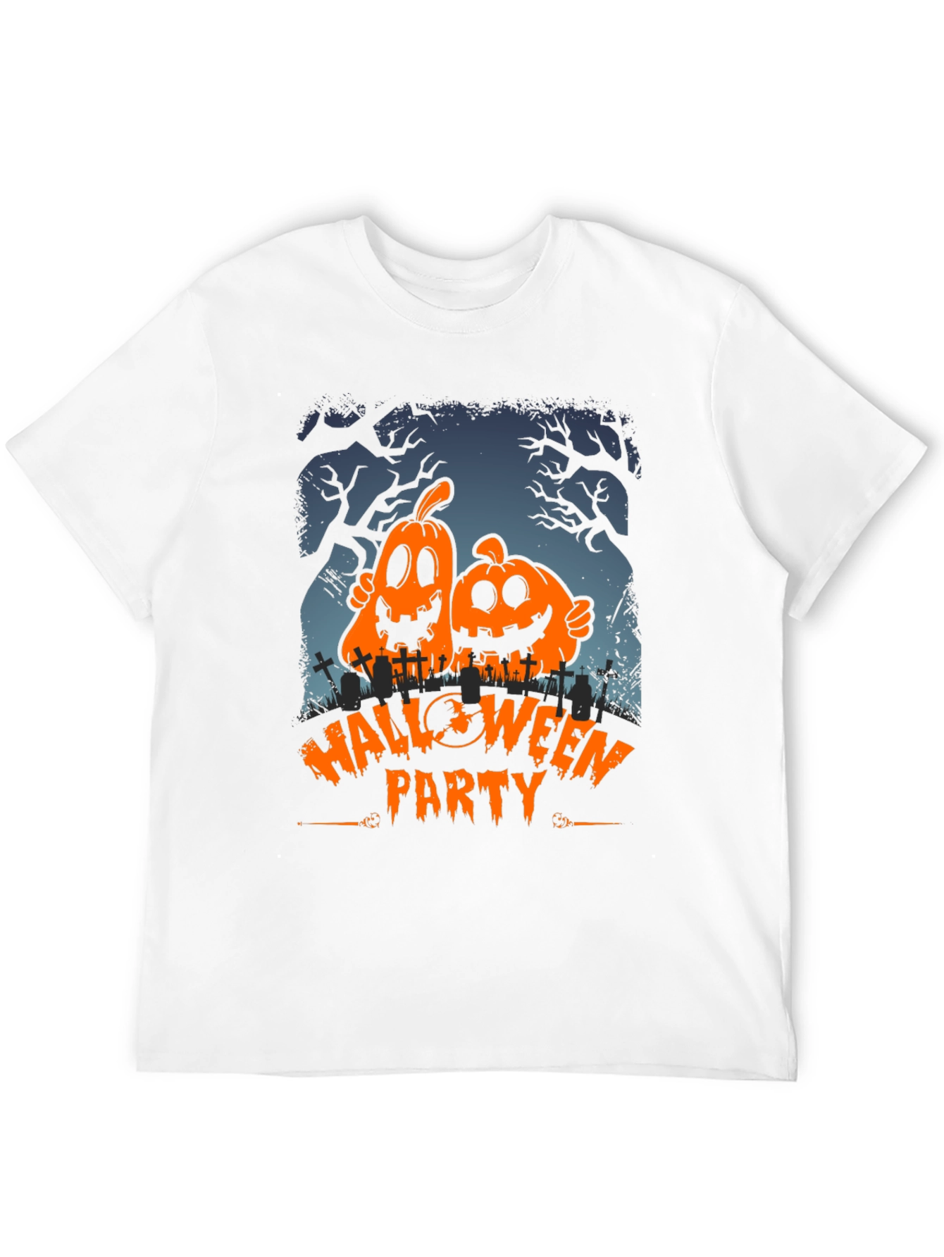Halloween Party Pumpkin Graphic T-Shirt