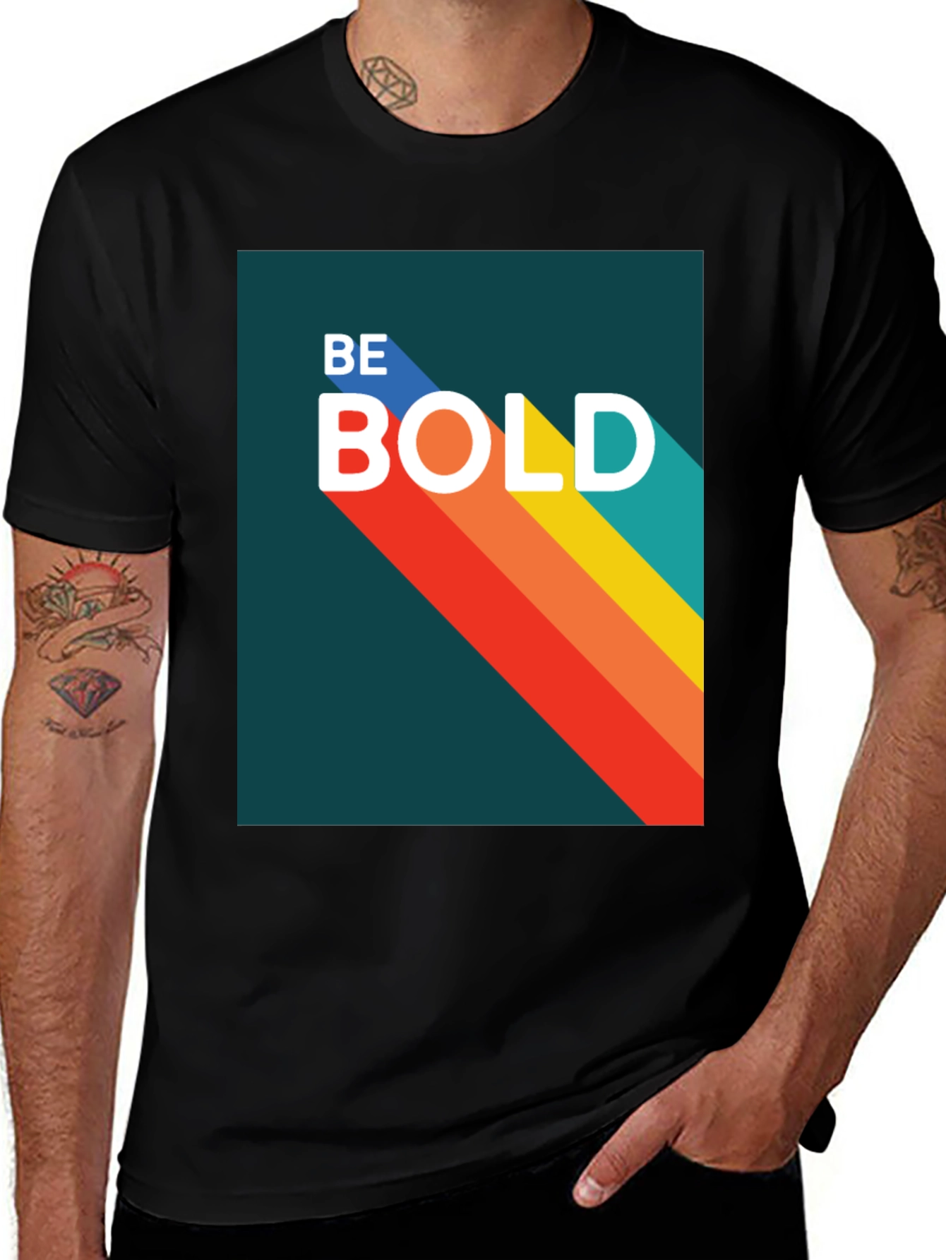 Be Bold Graphic Tee - Retro Style