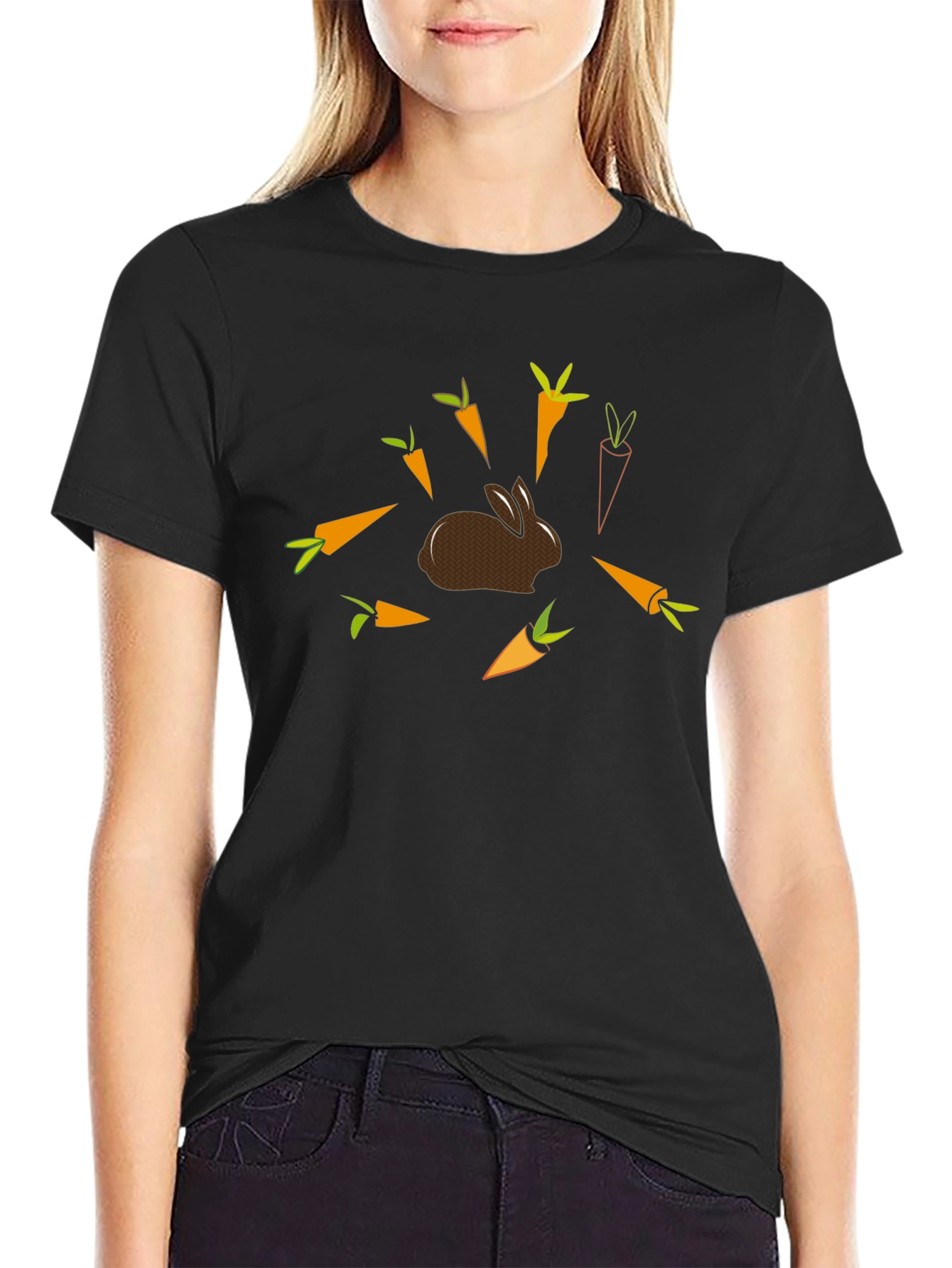 Easter Bunny & Carrots Graphic Tee