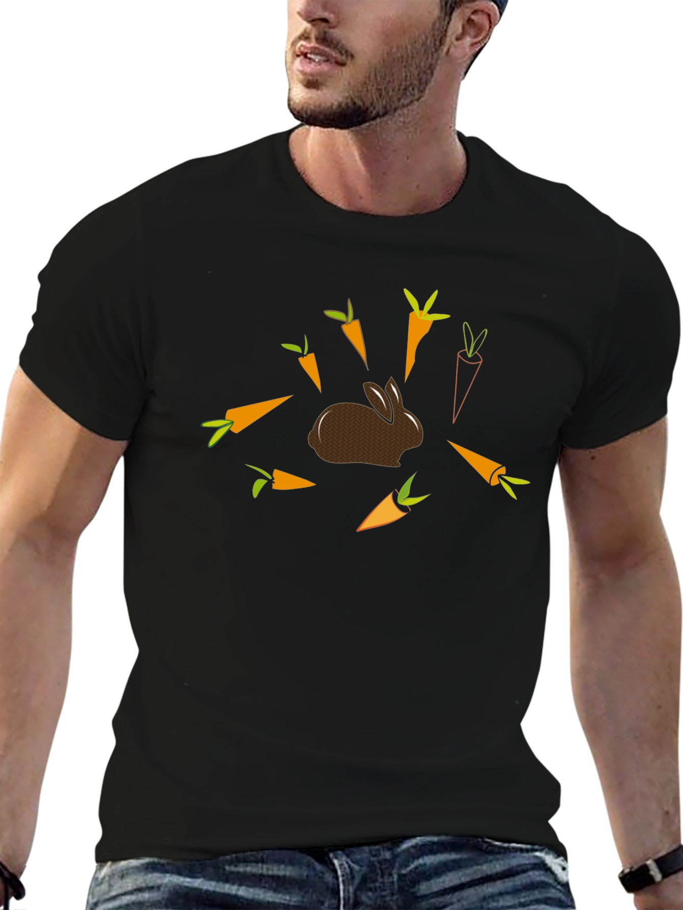 Easter Bunny & Carrots Graphic Tee