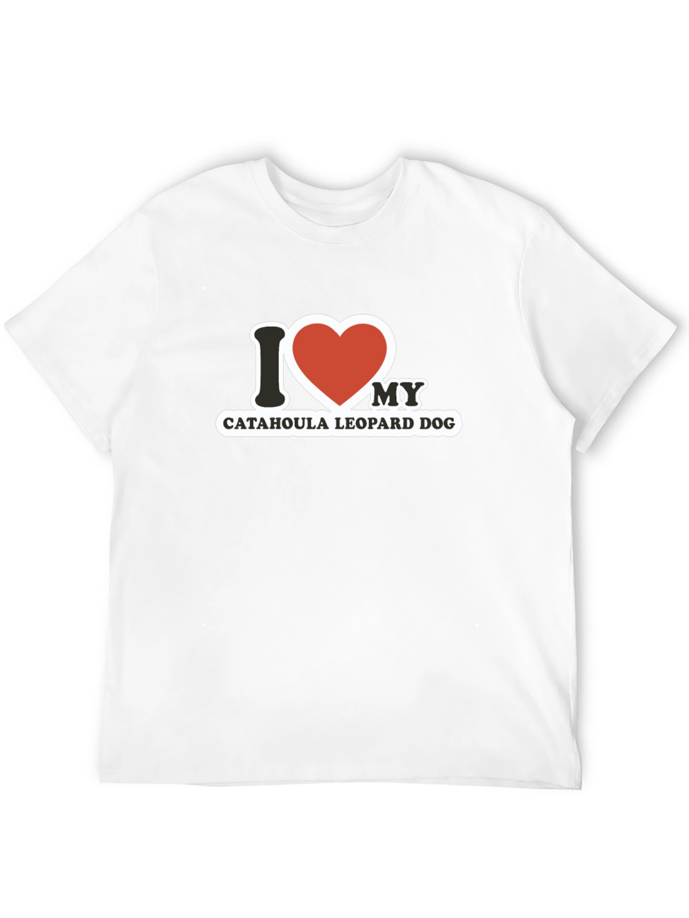 Catahoula Leopard Dog I Love My Dog T-Shirt