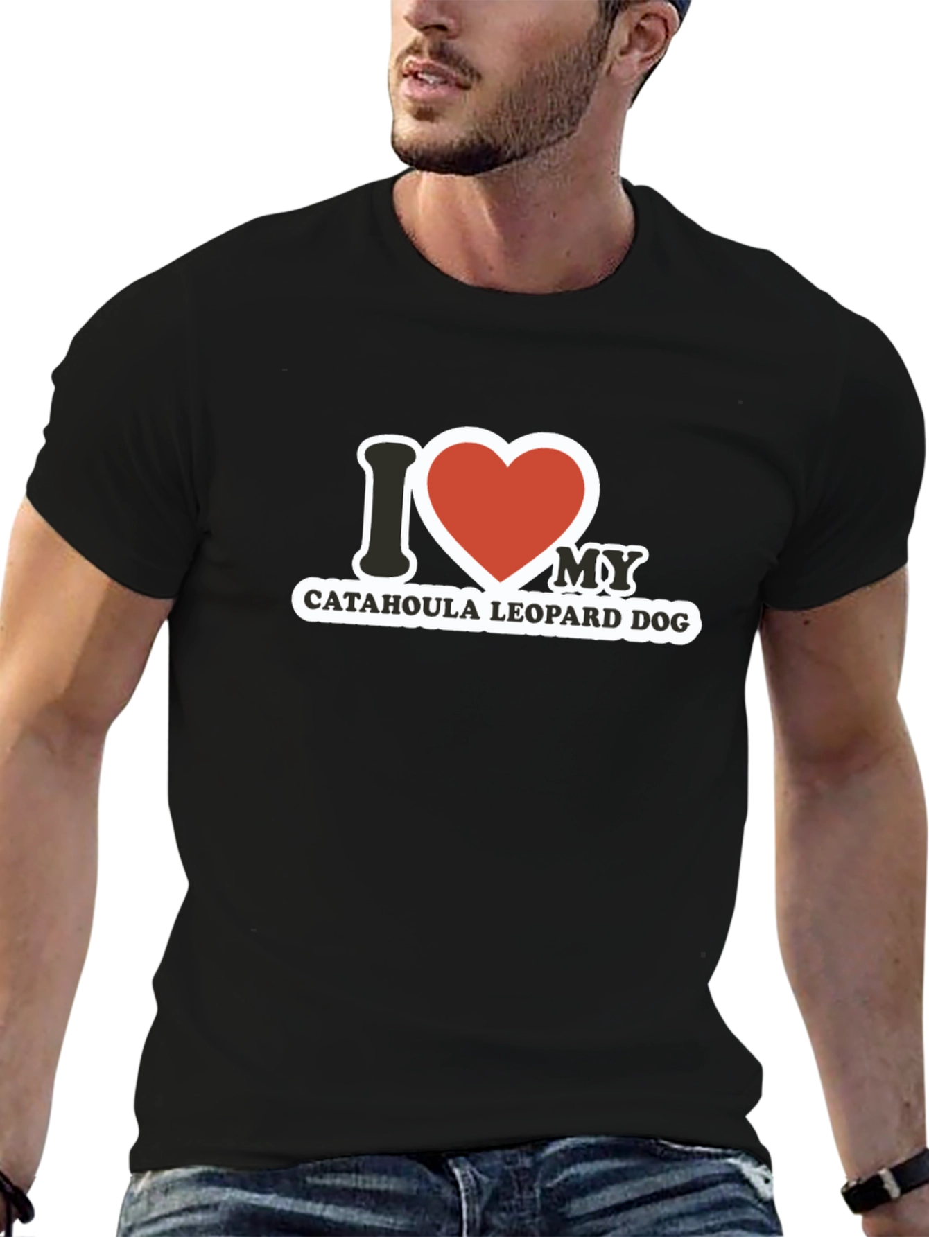 Catahoula Leopard Dog I Love My Dog T-Shirt
