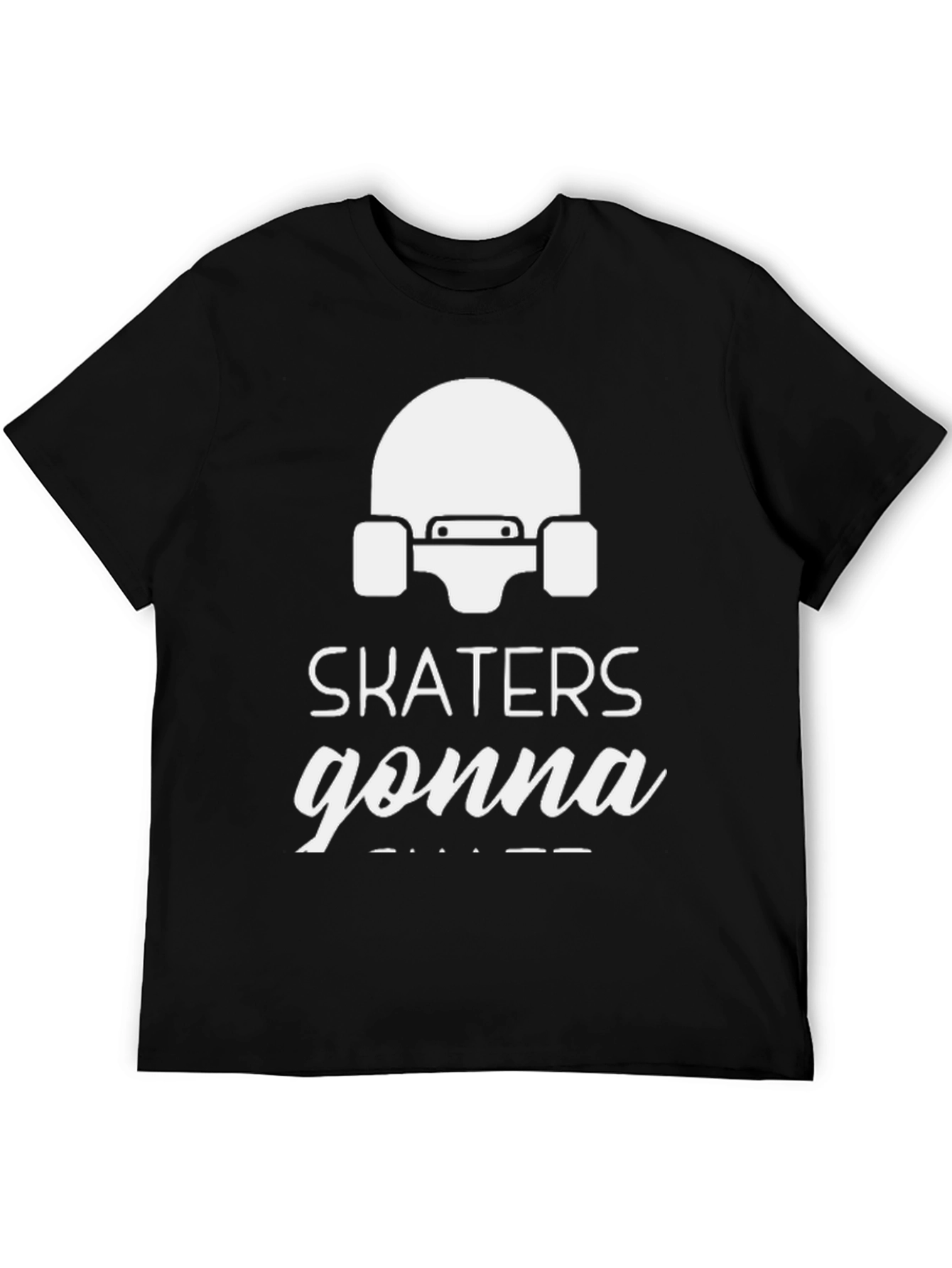 Skaters Gonna Skate T-Shirt - Black Graphic Tee
