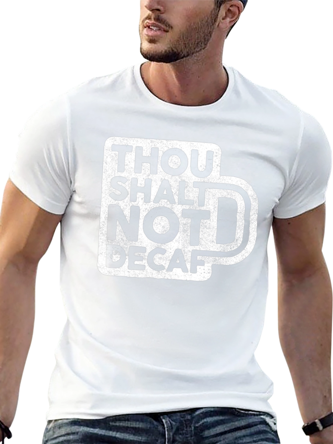 Thou Shalt Not Decaf Graphic Tee