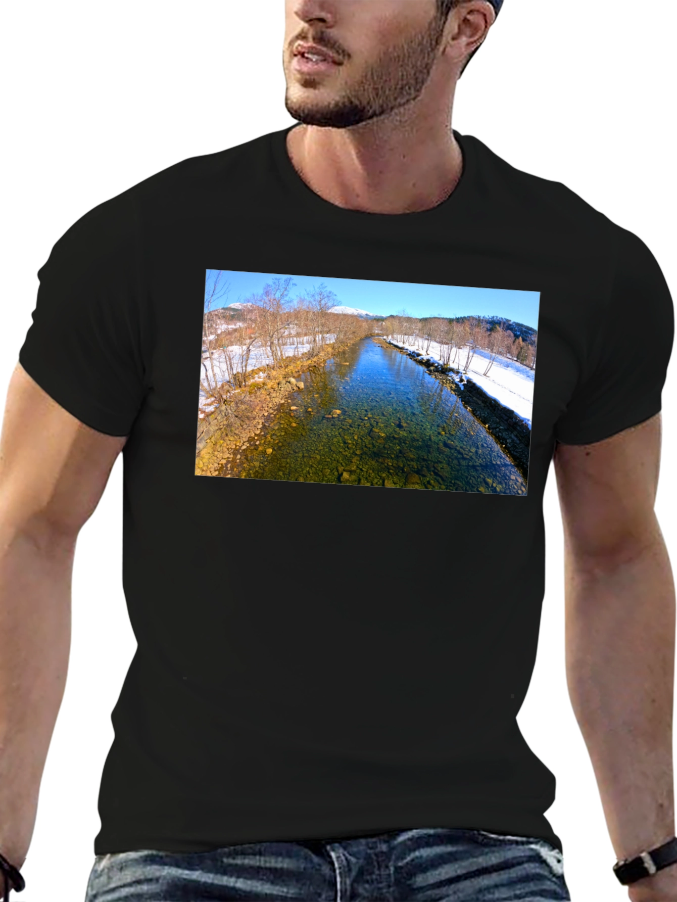 Scenic Winter River T-Shirt