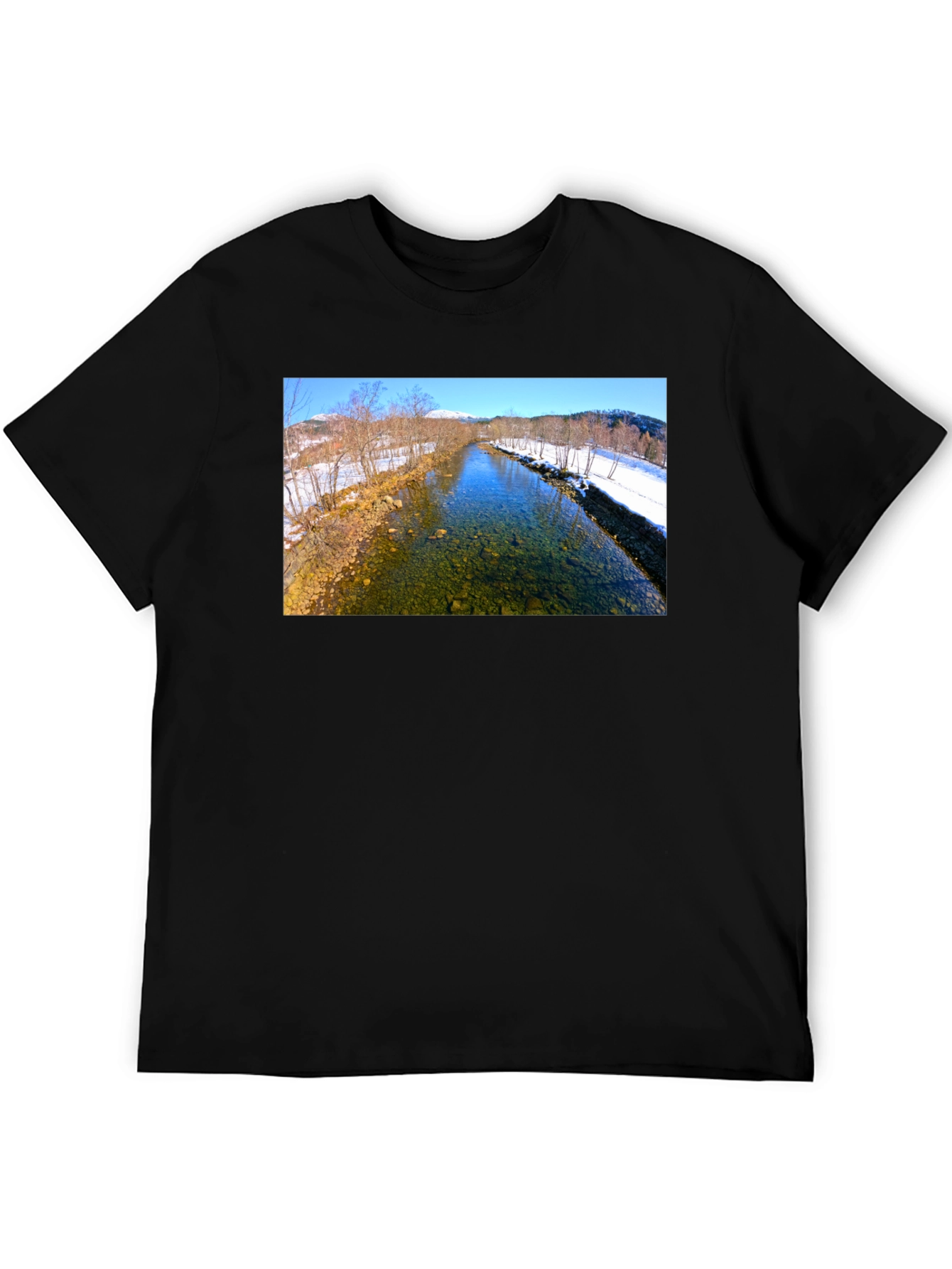 Scenic Winter River T-Shirt
