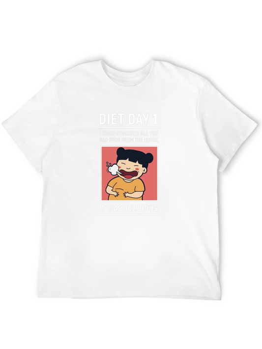 Diet Day 1 T-Shirt - Funny Foodie Tee