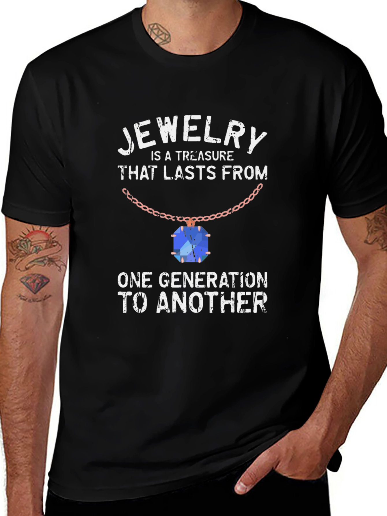 Jewelry is a Treasure Black Graphic Tee
