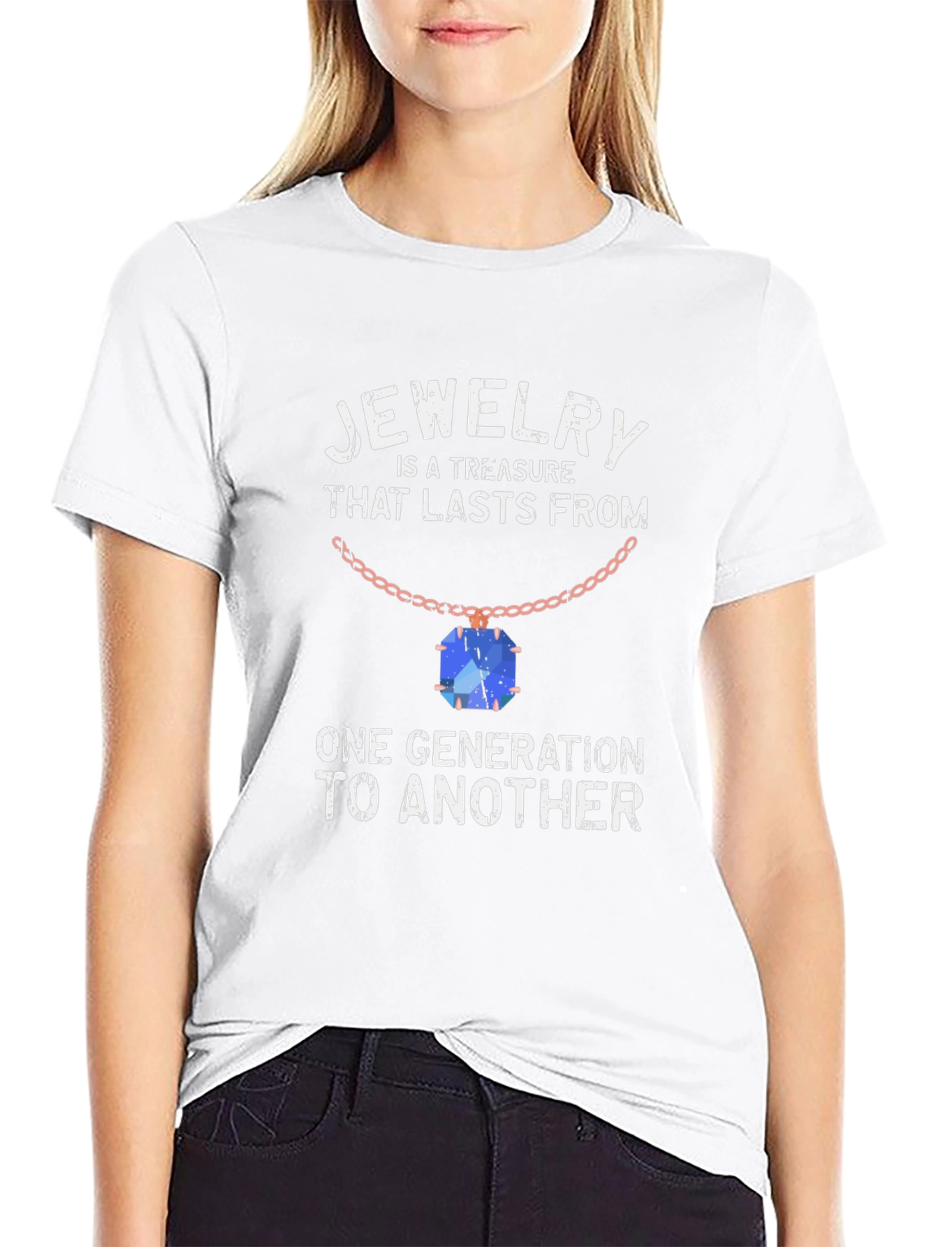 Jewelry is a Treasure Black Graphic Tee