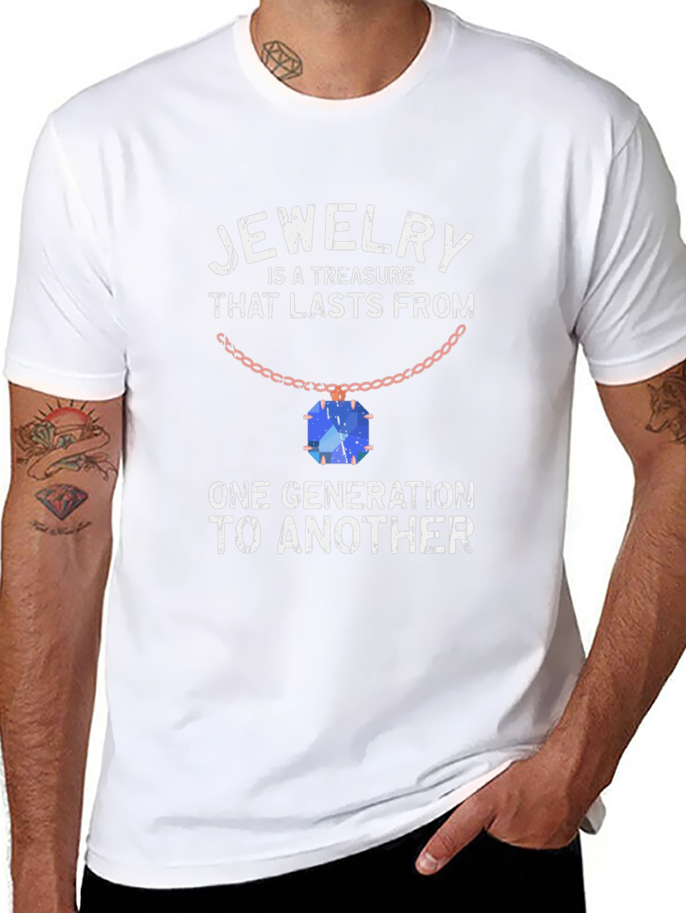 Jewelry is a Treasure Black Graphic Tee