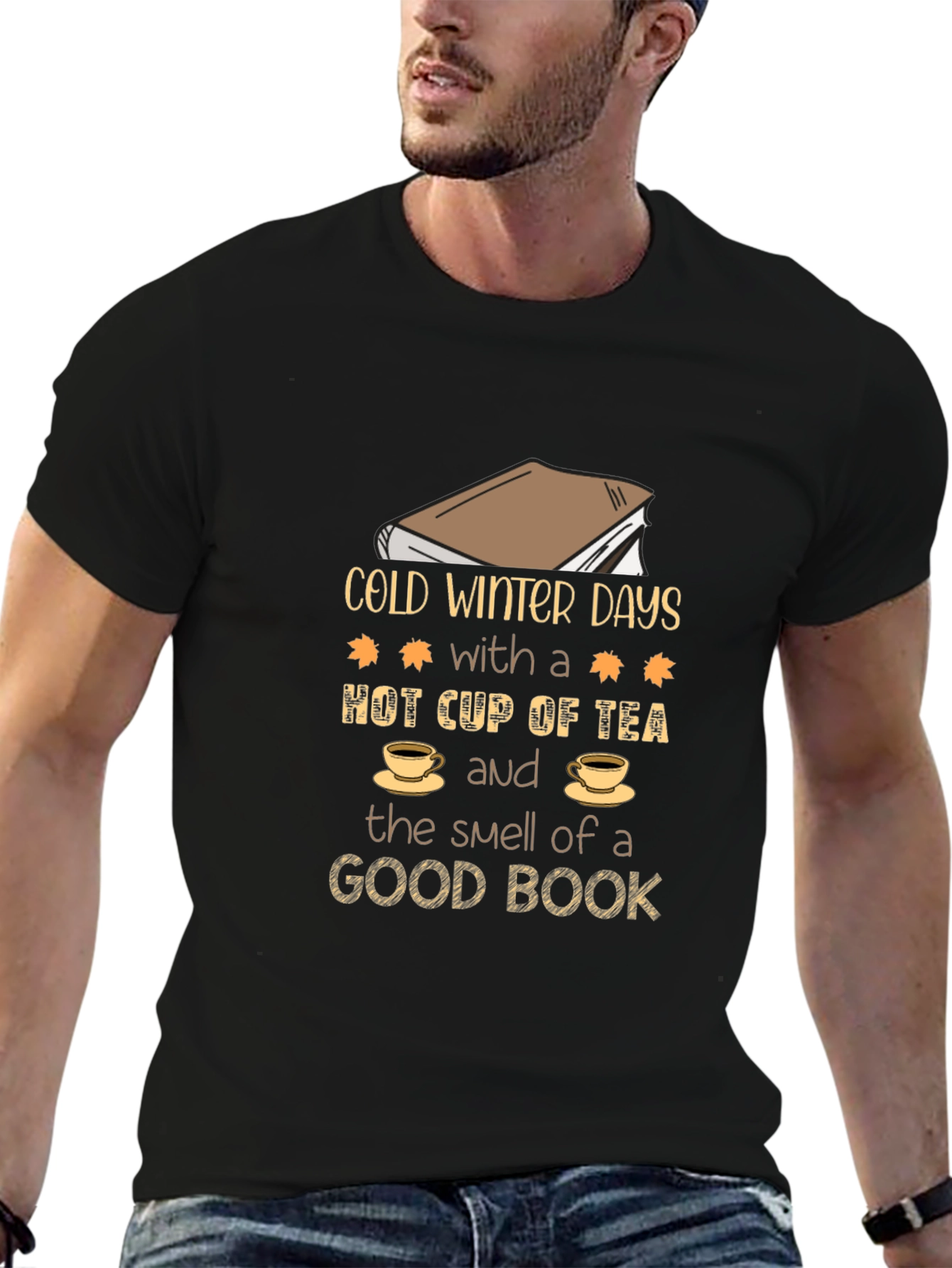 Cozy Winter Book Lover T-Shirt