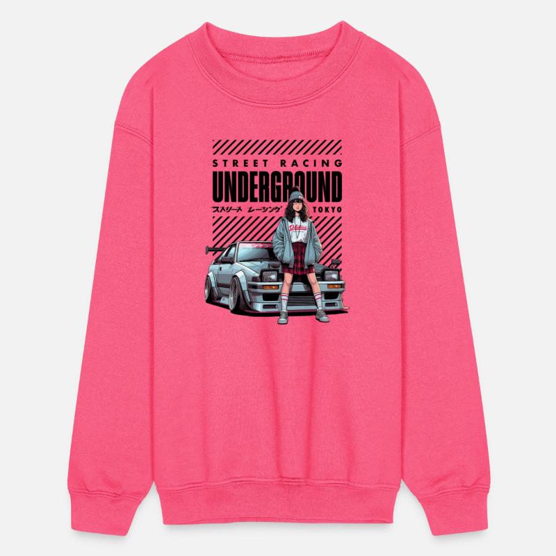 Japanese Underground Street Racing - JDM Car - Blk