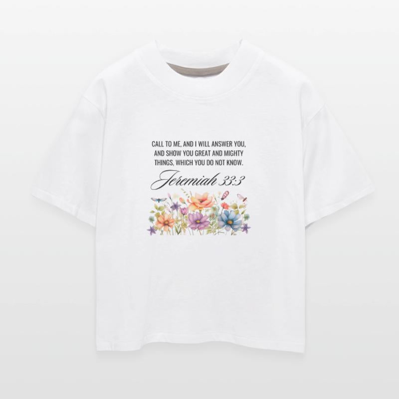 Jeremiah 33:3 Wildflowers, Christian Quote