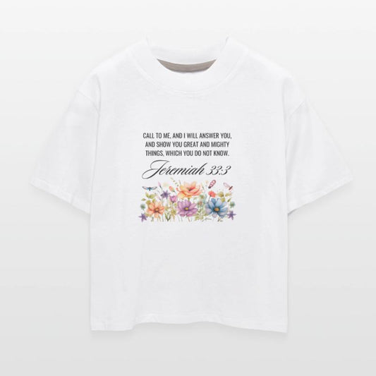 Jeremiah 33:3 Wildflowers, Christian Quote