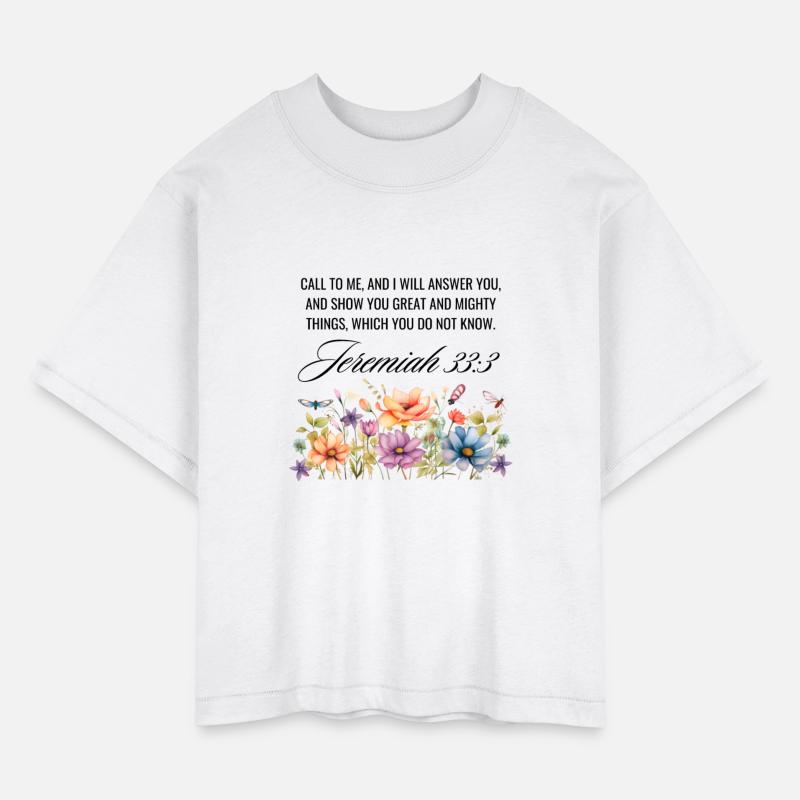 Jeremiah 33:3 Wildflowers, Christian Quote