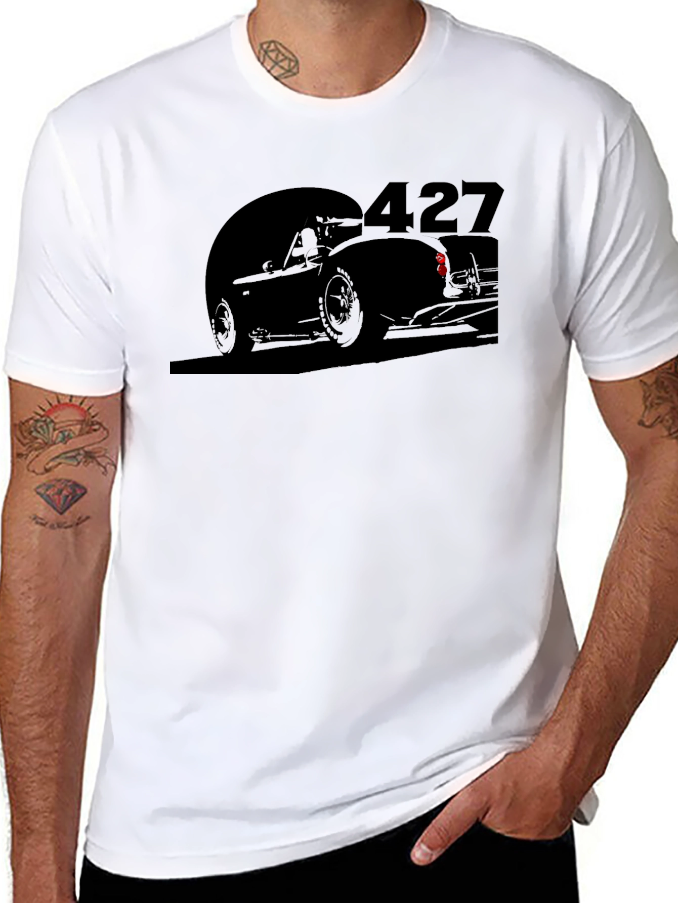 Classic Car 427 Black Graphic Tee